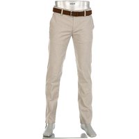 Alberto Herren Chino beige Baumwolle von Alberto