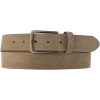 Alberto Herren Gürtel beige Veloursleder von Alberto