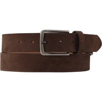 Alberto Herren Gürtel braun Veloursleder von Alberto