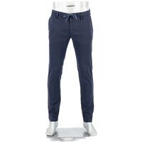 Alberto Herren Hose blau Leinen von Alberto