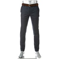 Alberto Herren Hose blau Oxford von Alberto