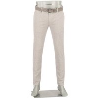 Alberto Herren Chino beige gemustert Slim Fit von Alberto