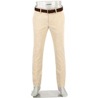 Alberto Herren Hosen beige meliert Slim Fit von Alberto