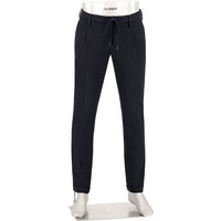 Alberto Herren Hosen blau Flanell von Alberto