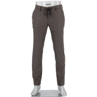 Alberto Herren Hosen braun Flanell von Alberto
