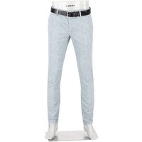 Alberto Herren Hose grau kariert Slim Fit von Alberto