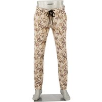 Alberto Herren Chino mehrfarbig gemustert Slim Fit von Alberto