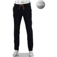Alberto Herren Hosen schwarz Slim Fit von Alberto