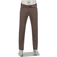 Alberto Herren Hosen braun meliert von Alberto