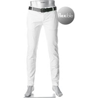 Alberto Herren Hose weiß Baumwolle von Alberto