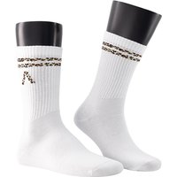 Alberto Herren Socken weiß Baumwolle & Mix unifarben von Alberto