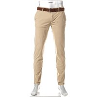 Alberto Herren Chino beige Baumwolle Slim Fit von Alberto