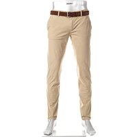 Alberto Herren Chino beige Baumwolle Slim Fit von Alberto