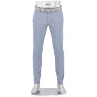 Alberto Herren Hose blau Baumwolle Slim Fit von Alberto