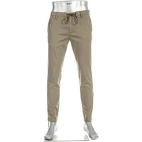 Alberto Herren Hose grün Cotton Slim Fit von Alberto