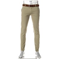 Alberto Herren Chino grün Baumwolle Slim Fit von Alberto