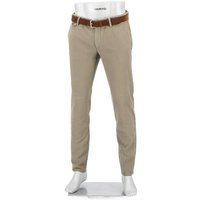 Alberto Herren Hose grün Baumwolle-Leinen Slim Fit von Alberto