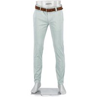 Alberto Herren Chino grün Baumwolle Slim Fit von Alberto