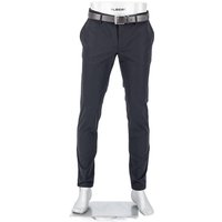 Alberto Herren Hose schwarz Mikrofaser meliert Slim Fit von Alberto