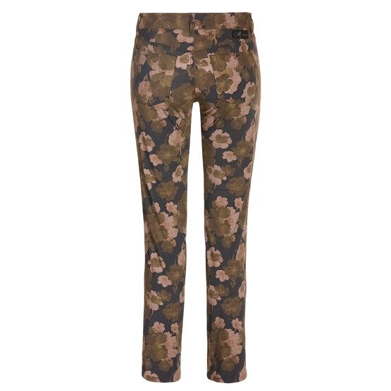 Alberto JANA - Flower Print lang Hose oliv von Alberto