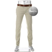 Alberto Herren Chino grün Baumwolle Slim Fit von Alberto