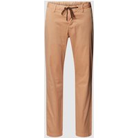 ALBERTO Regular Fit Stoffhose mit Tunnelzug Modell 'JUMP' in Apricot, Größe 32/30 von Alberto