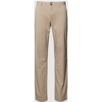 ALBERTO Slim Fit Chino mit seitlichen Eingrifftaschen Modell 'Ceramica' in Beige, Größe 38/30 von Alberto