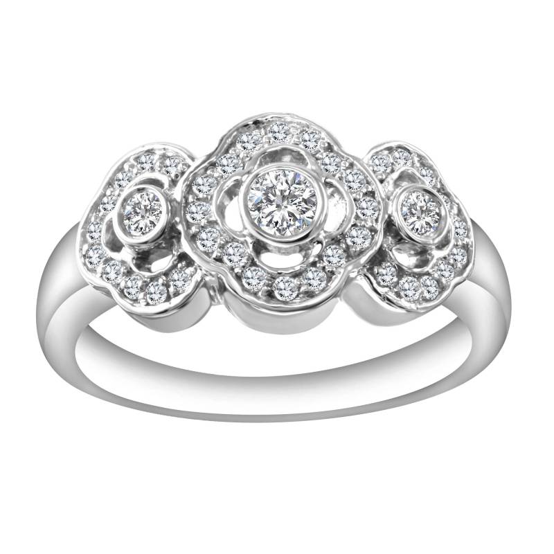 Damen 39 Teiliger Diamantring Mit 14K Weißgold von AlbertsJewelryDesign