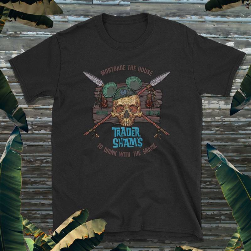 Trader Sham Tiki Bar Parodie Kurzarm Unisex T-Shirt von AlbinoAlligator