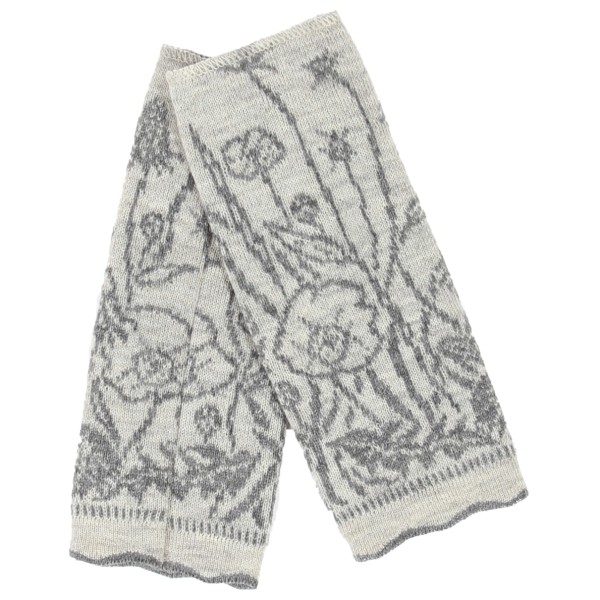 Albmerino - Women's Armstulpen Blumenwiese - Armlinge Gr One Size grau von Albmerino