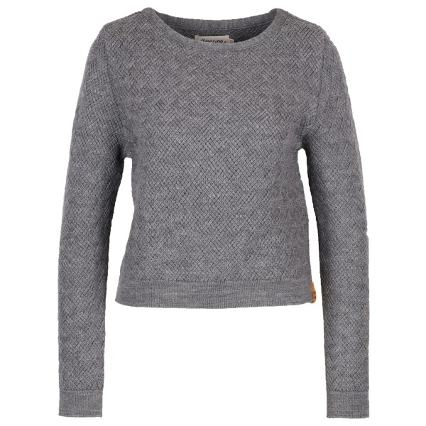 Albmerino - Women's Flecht Pullover - Wollpullover Gr M grau von Albmerino