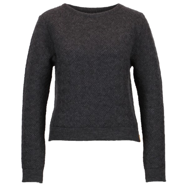 Albmerino - Women's Flecht Pullover - Wollpullover Gr S schwarz/grau von Albmerino