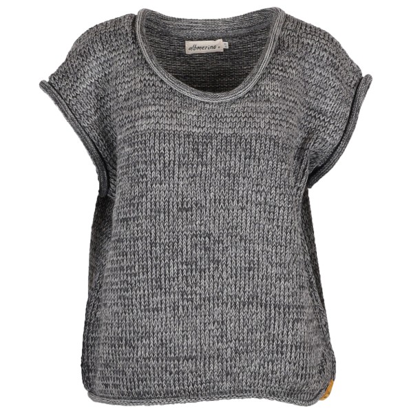 Albmerino - Women's Oversize Pullunder Mouline - Wollpullover Gr 44/46 grau von Albmerino