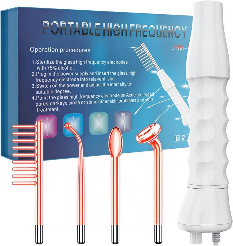 Athlix Dermaroller Dermaroller Kosmetikbehandlungsgerät 4-in-1 Akne Entferner, Strafft die Haut, fördert Heilung, reduziert Akne und Haarausfall von Athlix