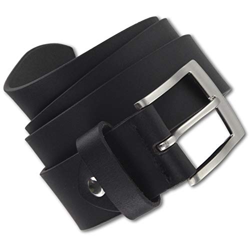 Alca Herren Gürtel Schwarz 136-140 cm Bundweite - 155 cm Gürtellänge von Alca Fashion