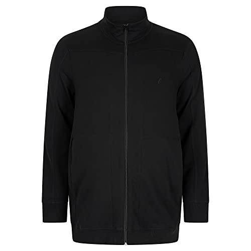 Alca Strickjacke 2XL Schwarz mit Stehkragen für Herren Schwarz mit Übergröße Bauchumfang XXL-8XL Männer Sweatjacke - Strickjacke - Cardigan von Alca Fashion