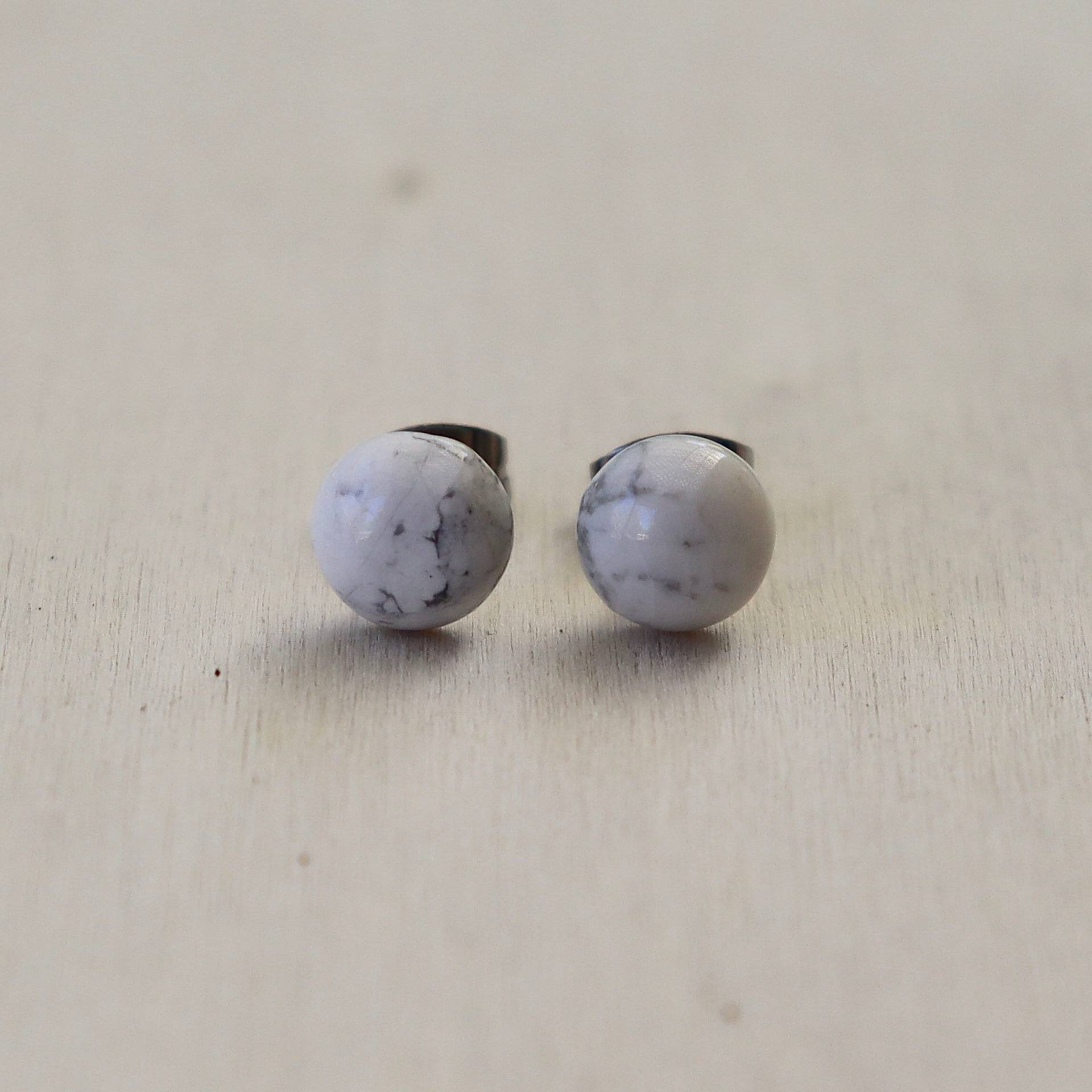 Howlith Ohrstecker Howlith Ohrstecker von AlchemicalDesignsCo