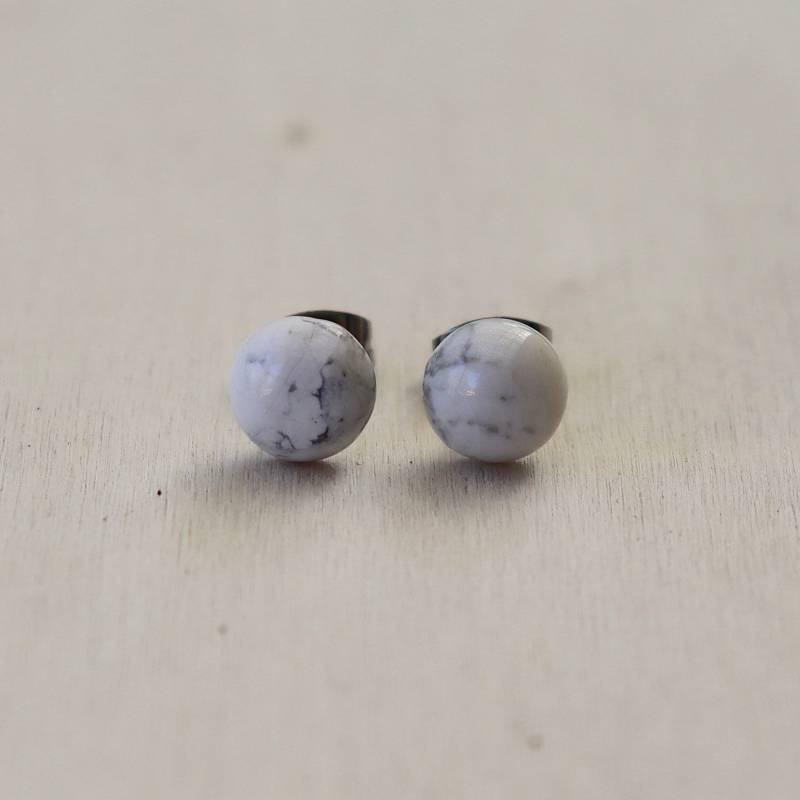 Howlith Ohrstecker Howlith Ohrstecker von AlchemicalDesignsCo