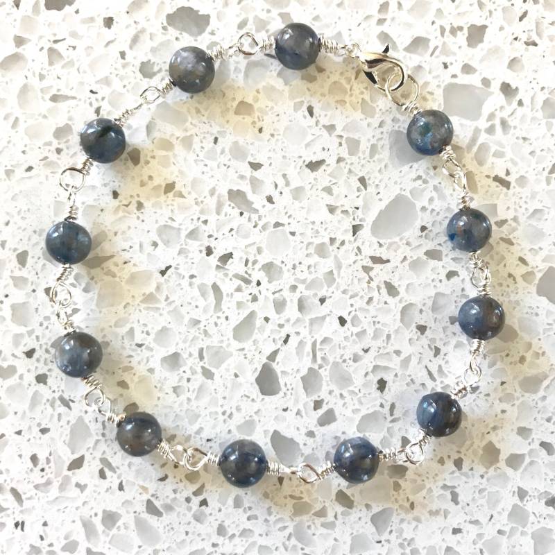 Kyanit Und Silberdraht Armband Kyanit Und Silberdraht Armband von AlchemicalDesignsCo