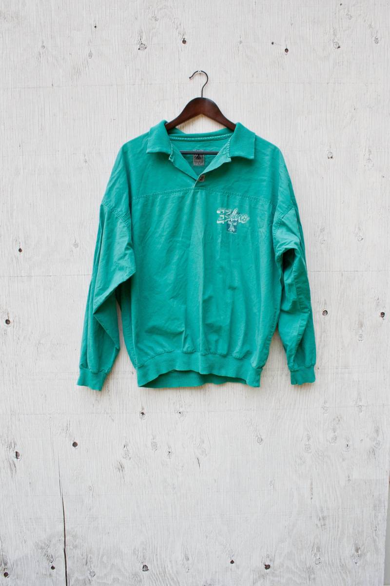 80Er Jahre Balance Viertelkragen Pullover - Vintage Grüner Leichter 90Er Vtg Oversized Top A State Of Mind Pull Over von AlchemillaMercantile