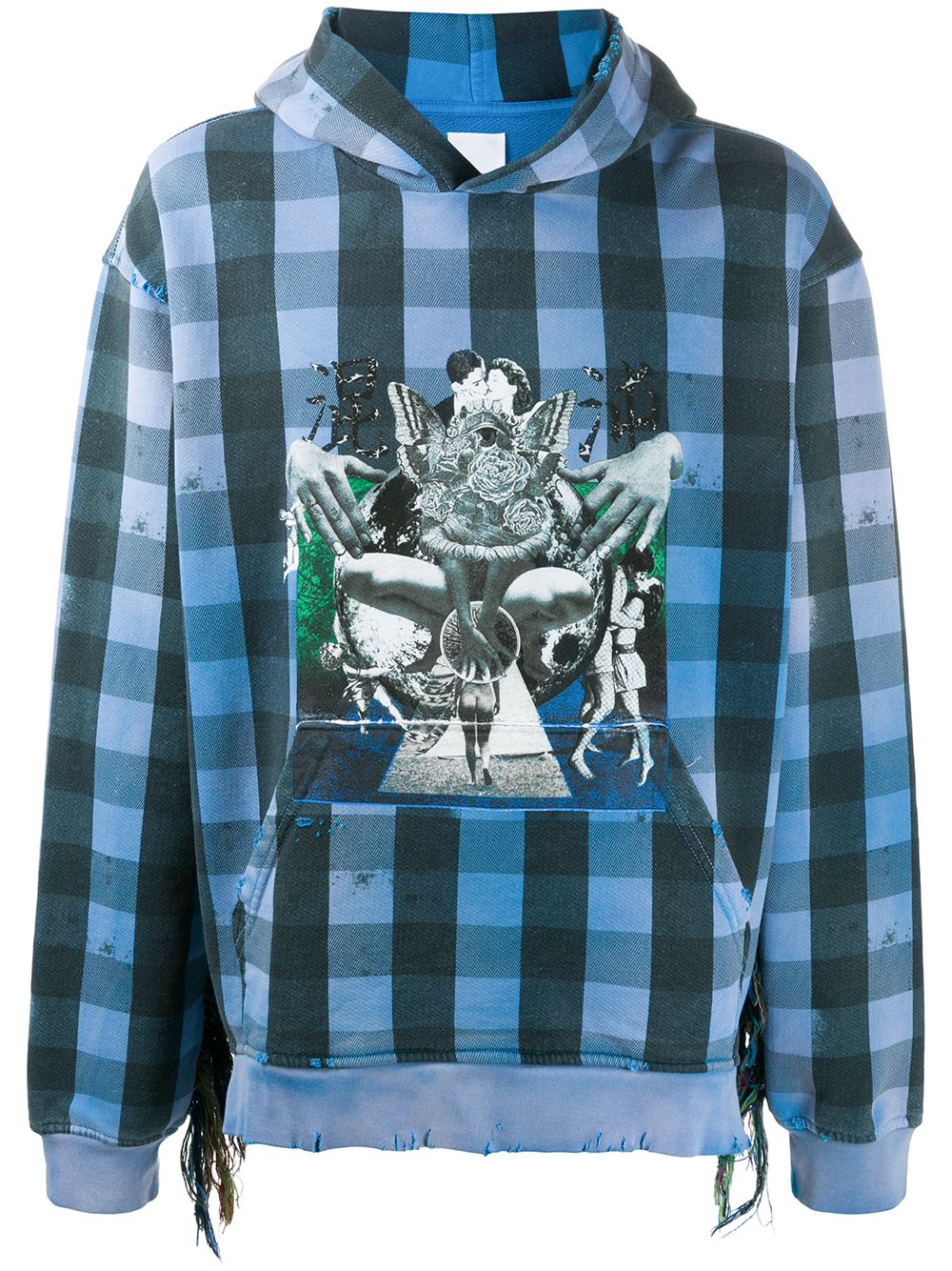 Alchemist Karierter 'Babylon Burning' Kapuzenpullover - Blau von Alchemist