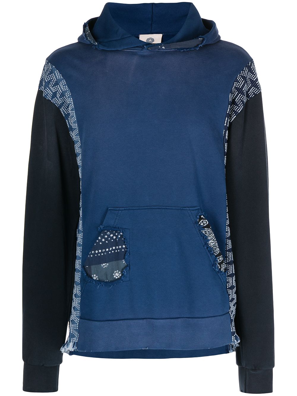 Alchemist Hoodie mit Patchwork-Detail - Blau von Alchemist