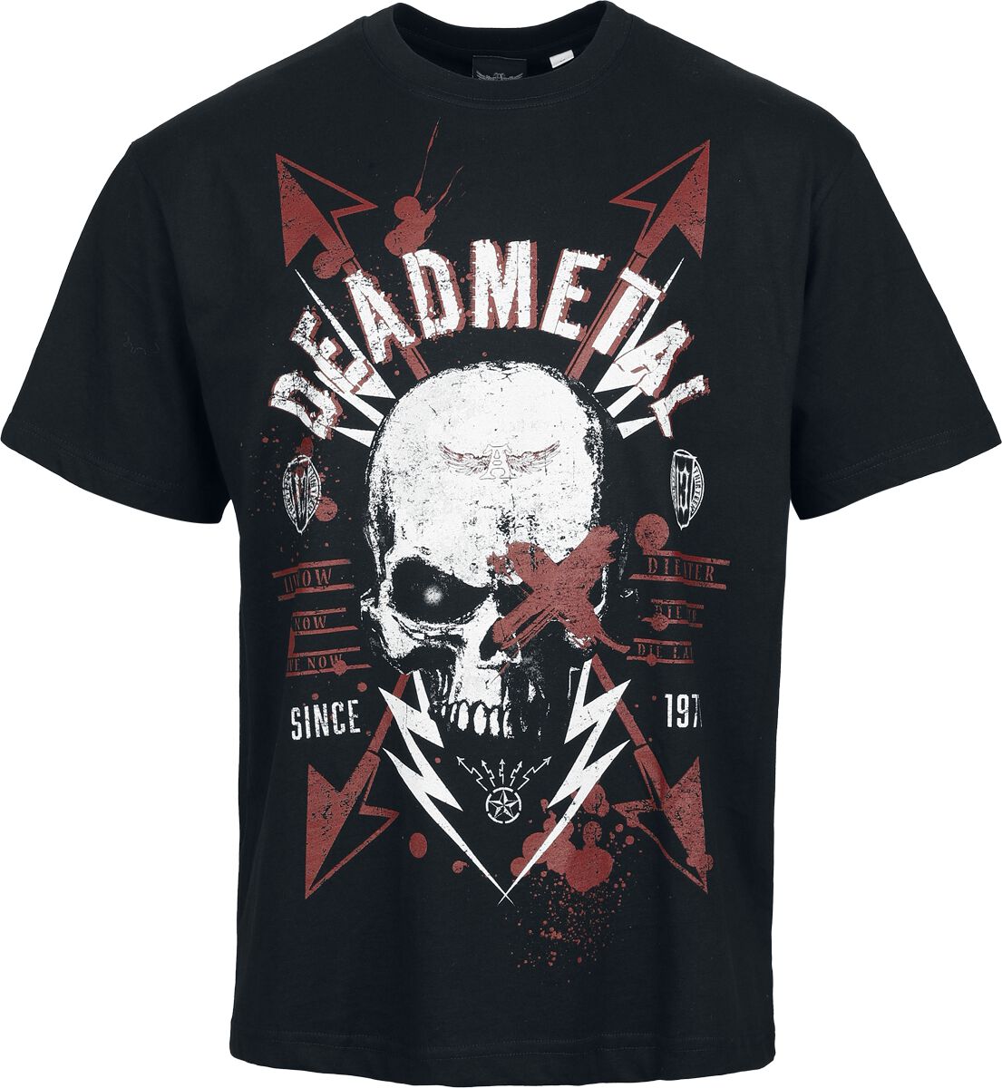 Alchemy England Dead Metal Man's Oversize T-Shirt T-Shirt schwarz in XXL von Alchemy England