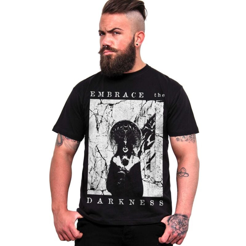 Alchemy England Embrace Darkness Man's T-Shirt T-Shirt schwarz in XL von Alchemy England