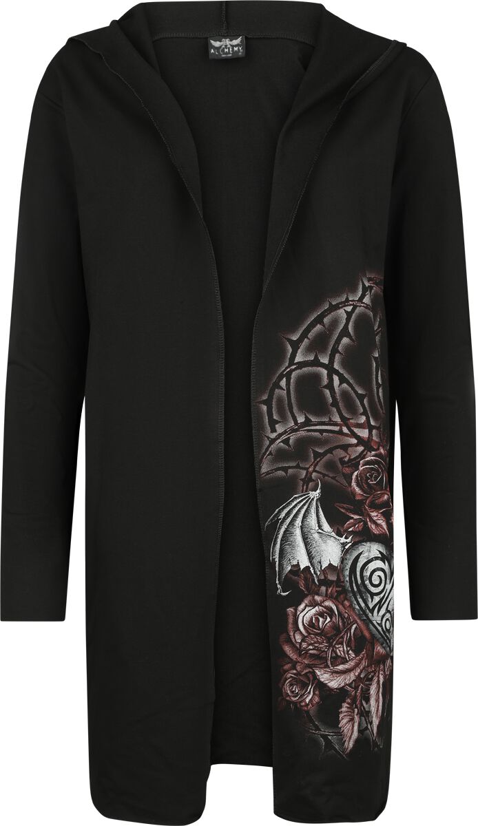 Alchemy England - Gothic Cardigan - Brianza - S bis 4XL - für Damen - Größe L - schwarz von Alchemy England