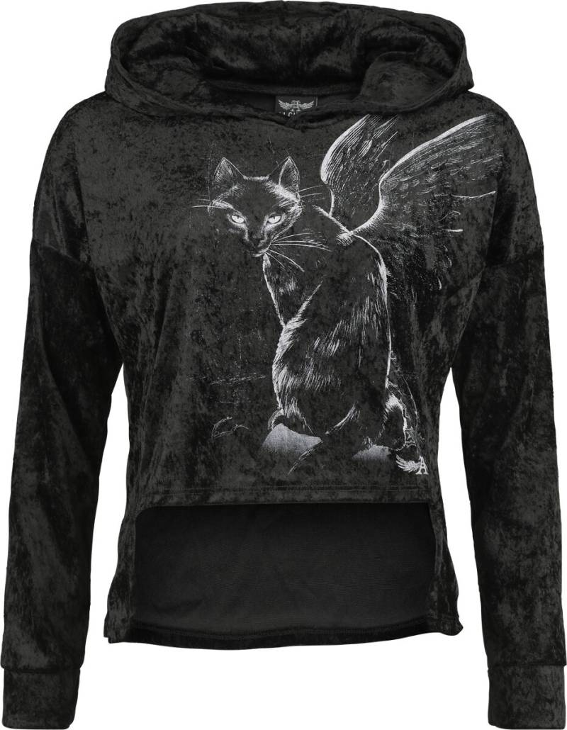Alchemy England - Gothic Kapuzenpullover - Iman - S bis XXL - für Damen - Größe XXL - schwarz von Alchemy England