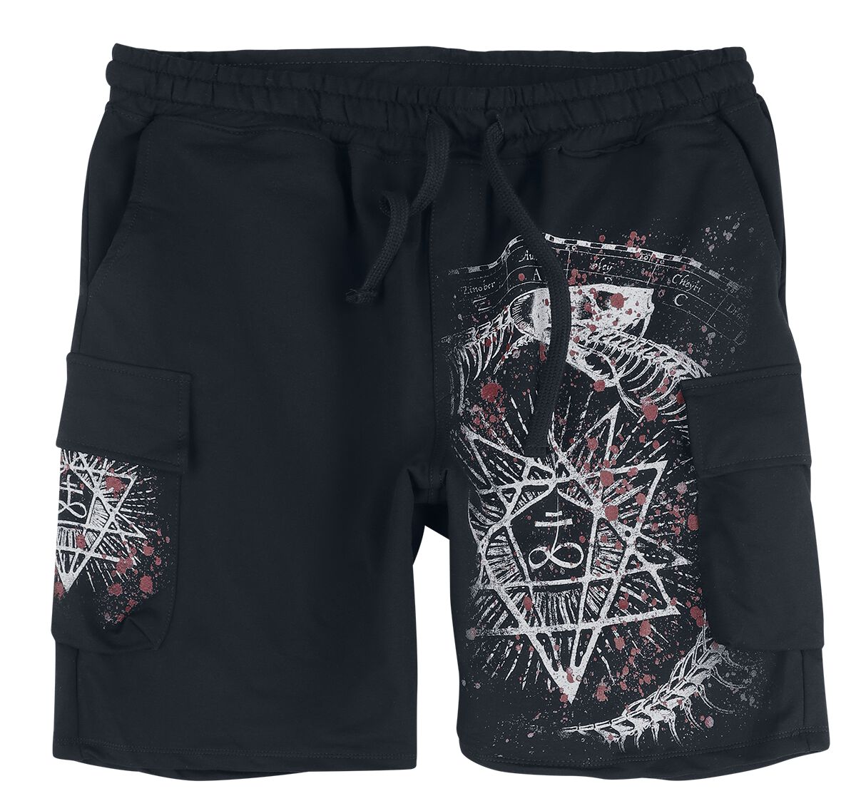 Alchemy England - Gothic Short - Ouroboros Shorts - S bis XXL - für Männer - Größe L - schwarz von Alchemy England