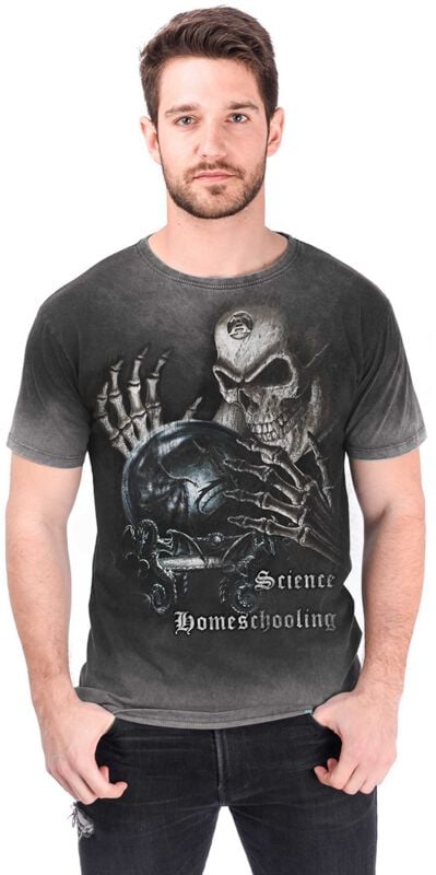 Alchemy England - Gothic T-Shirt - Homeschooling Man`s T-Shirt - S bis 4XL - für Männer - Größe 4XL - grau Alchemy England - Gothic T-Shirt - Homeschooling Man`s T-Shirt - S bis 4XL - für Männer - Größe 4XL - grau von Alchemy England