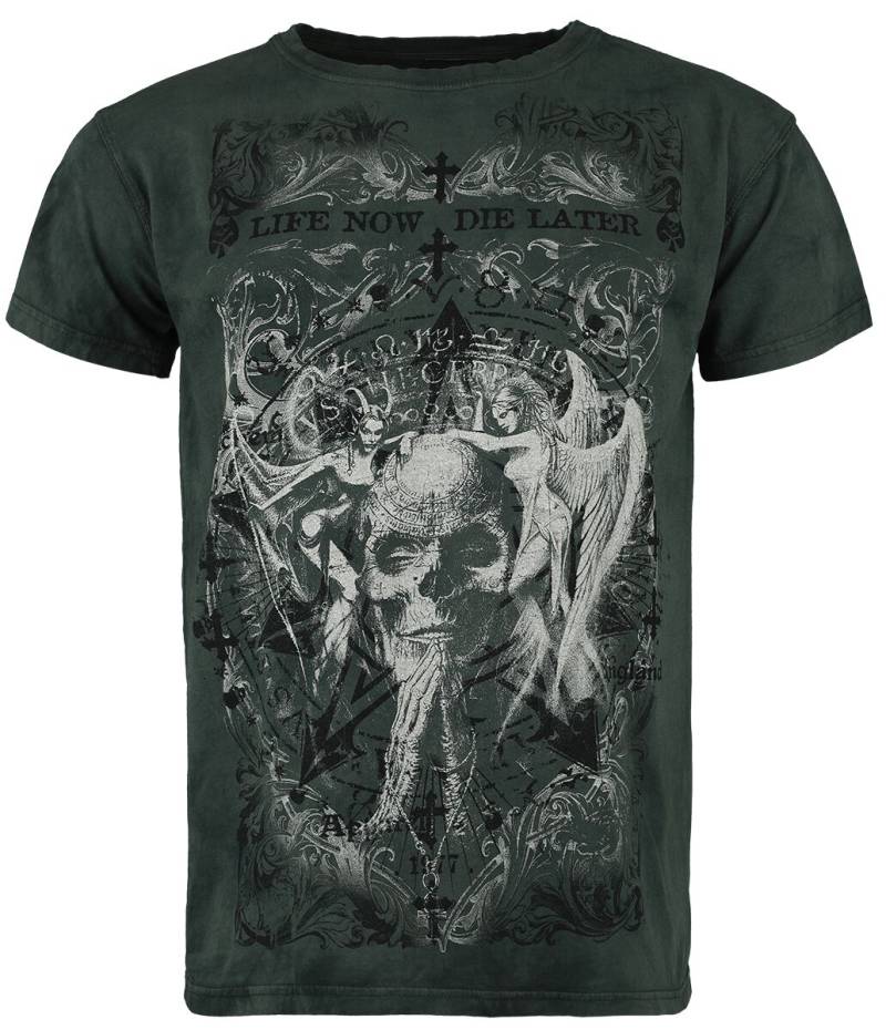 Alchemy England - Gothic T-Shirt - Miserere Mei - S bis 4XL - für Männer - Größe M - dunkelgrün von Alchemy England