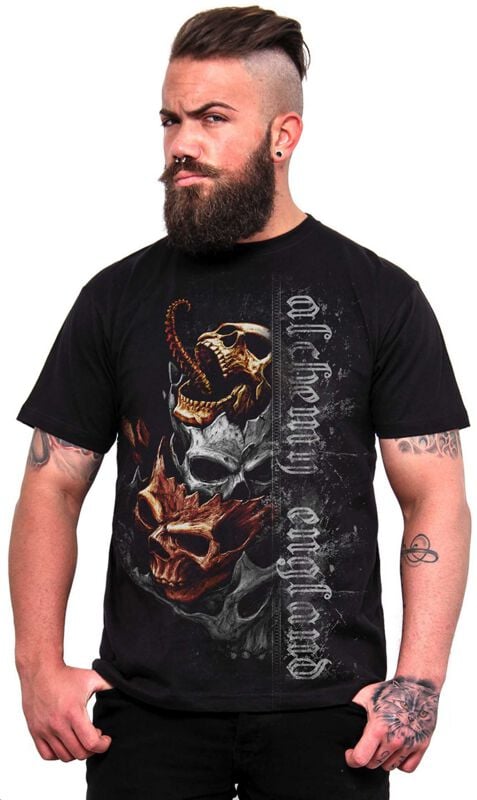 Alchemy England - Gothic T-Shirt - Necrogeddon Man`s T-Shirt - S bis 3XL - für Männer - Größe S - schwarz Alchemy England - Gothic T-Shirt - Necrogeddon Man`s T-Shirt - S bis 3XL - für Männer - Größe S - schwarz von Alchemy England